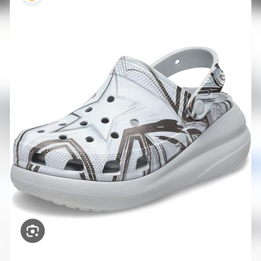 CROCS Kids White and Gray Clogs